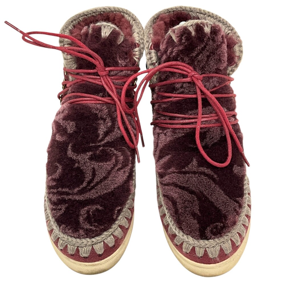 MOU Eskimo Ankle Boots Women's US Size 6 *READ*  Lace Up - Picture 9 of 10